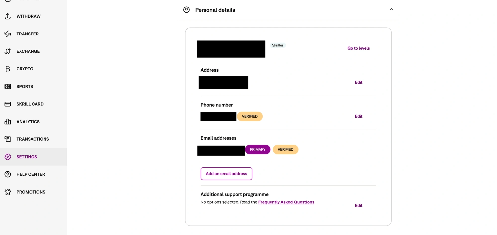 Επαλήθευση Skrill/Neteller
