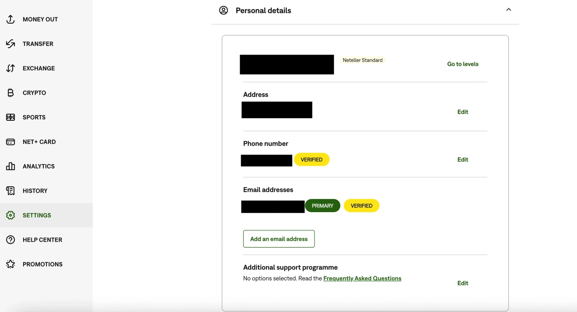 Επαλήθευση Skrill/Neteller